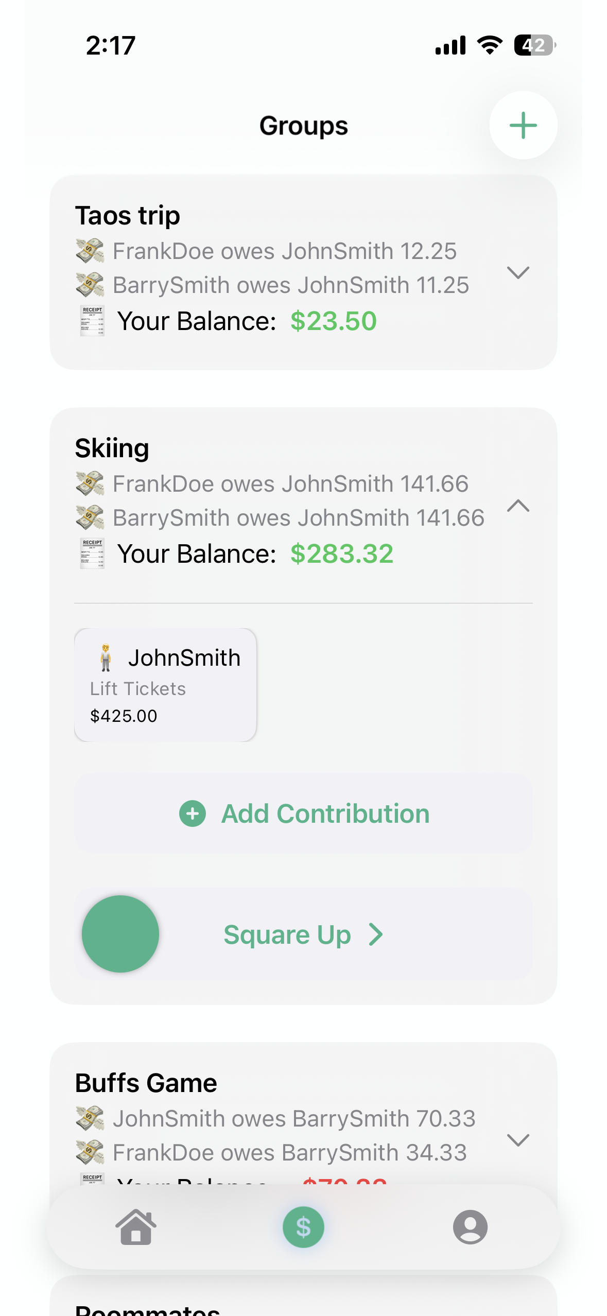 Contribution Screenshot